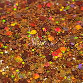Fancy Ginger Holographic Chunky Glitter - Orange Glitter
